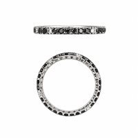 Anneau Salvatore Arzani Femme in Or blanc Diamante Black 201-ALR2BBN.1
